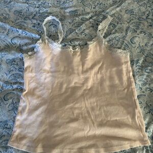 Hollister Cream Lace Camisole Top